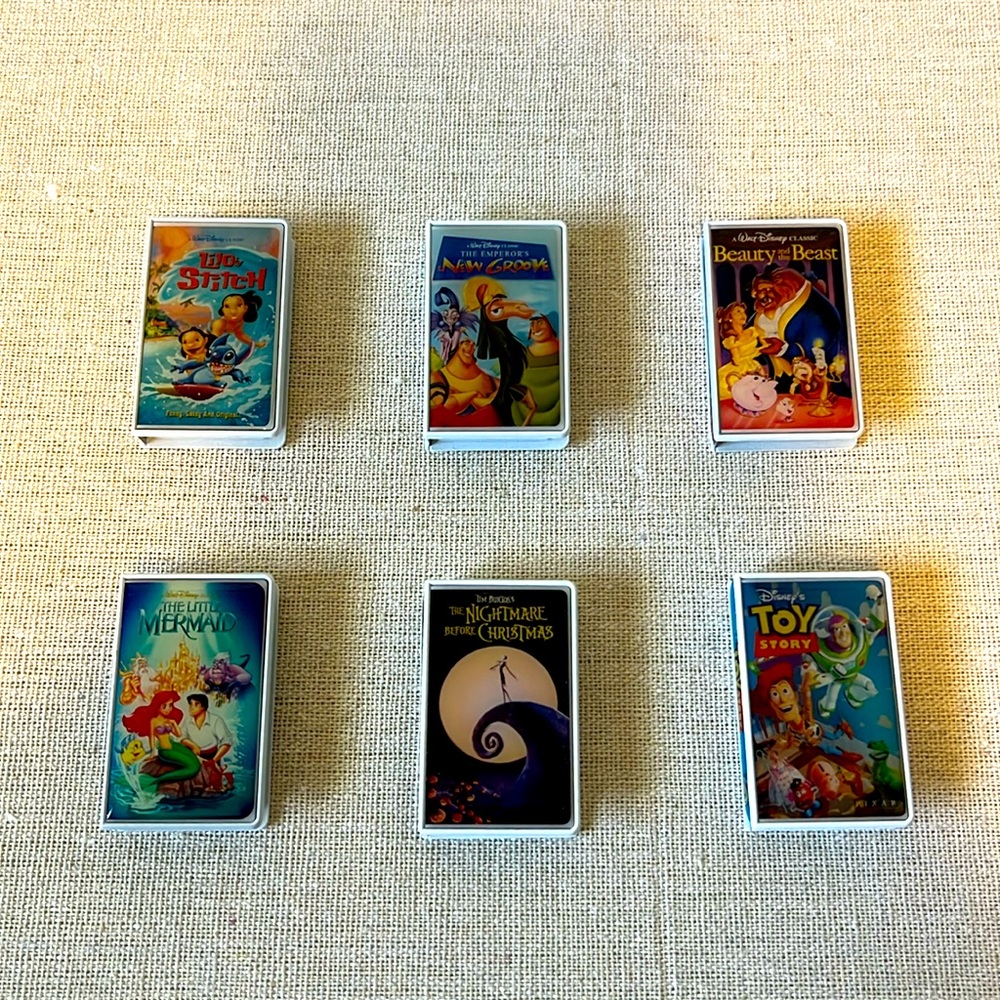 Disney VHS Pins - Set of 6